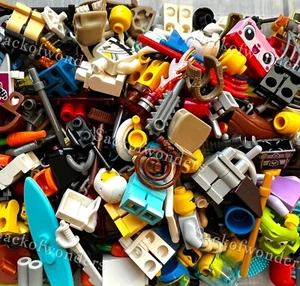 ( 22 Pcs ) PARTS LEGO BULK LOT Minifigures Torsos Heads Legs Weapons Accessories - Picture 1 of 5
