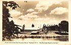 Peekskill New York ~ Cinnabar Ranch ~ Panorama riverain ~ Corail à cheval ~ années 1940 RPPC