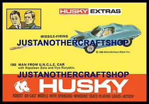 Corgi Husky Juniors 1205 Man From Uncle Large A3 Size Poster Advert Leaflet Sign - Picture 1 of 1