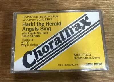 Choral Trax Hark! The Herald Angels Sing Heard On High Vintage Cassette Tape NEW - Image 1 of 3