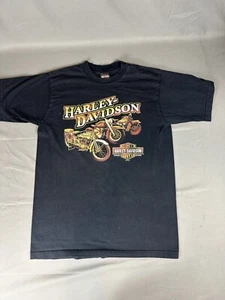 Harley Davidson Shirt Mens Large Black Germany 2007 Made In USA - Picture 1 of 7