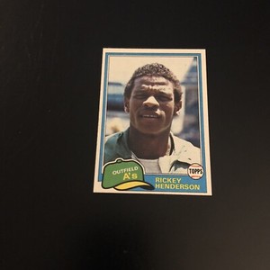 1981 Topps # 261 Rickey Henderson Nm/Mt