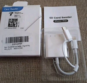 3 in 1 USB SD Card Reader Camera Connection Adapter for iPhone & Android Phones - Picture 1 of 3