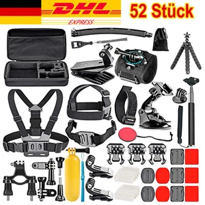52 In 1 Action-Kamera Zubehör Kit Set Halterung Für GoPro Hero 11 10 9 8 Max 7 6 - Bild 1 von 12