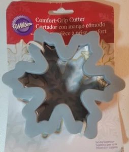 NUOVO tagliabiscotti Wilton Snowflake Comfort Grip grigio Natale - SPEDIZIONE GRATUITA - Foto 1 di 6