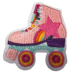 Patch Sew On Iron On Embroidered Clothing Hats Jackets Coat Roller Skate A414 - Picture 1 of 3