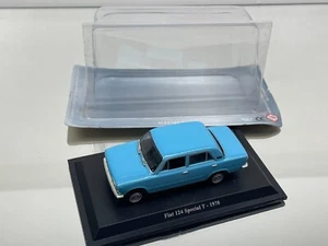 NOREV HACHETTE FIAT 124 BERLINA SPECIAL T 1970 -BLUE 1:43- GOOD CONDITION - Imagen 1 de 5