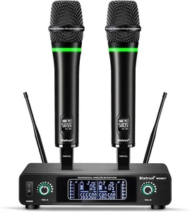 Microfonos Inalambricos Profesionales Microfonos UHF Profecional Systema KARAOKE - Picture 1 of 6