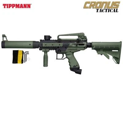 Pistola táctica de paintball Tippmann Cronus - negra/oliva T141007 Foto 1 de 4
