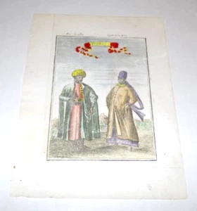 MALLET Original 1685 Engraving ARABES Diz Araber Arab Arabs 17th Century German - Picture 1 of 3