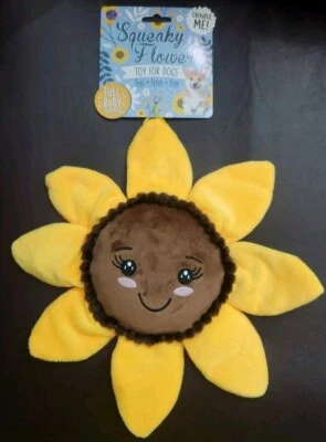 Juguete para perro Bow Wow Pet 11" girasol chirriante con chirrido de cuerpo completo y arruga nuevo Foto 1 de 3