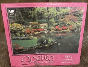 MB Scenic Selections Japanese Gardens Oregon 500 Piece Puzzle 2002 - Picture 1 of 8