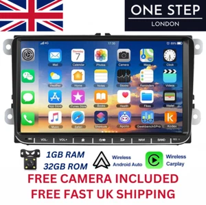 NEW VW GOLF SCIROCCO POLO CarPlay Auto Stereo Radio Android Head Unit - CAMERA - Picture 1 of 12