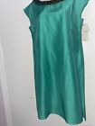 Chetta B Women's Turquoise Sleeveless Rayon BlendVersatile Dress S4 NWT Beaded