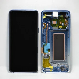 Genuine Samsung S9 (G960F) LCD Assy +Frame New Polaris Blue GH97-21696G - Picture 1 of 1