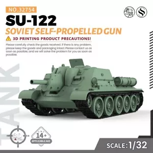 Pistola semovente SSMODEL SS32754 1/32 modello militare sovietica SU-122 - Foto 1 di 5