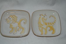 Glidden Pottery #35 Tiger Lion 5-1/2" Square Plate
