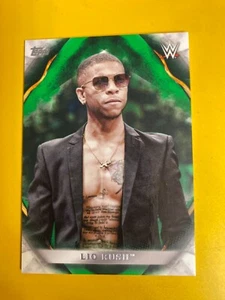 RS1250 2019 Topps WWE Undisputed Green #44 Lio Rush #28/50 - Picture 1 of 2