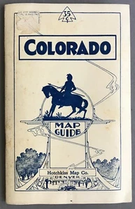 [Colorado]   Blue Line Map and Guide   Hotchkiss Map Co.   Circa 1930  - Picture 1 of 12