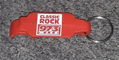 Toledo Ohio Classic Rock Radio Station 97.3 wjze 1997 keychain bottle opener RED - Image 1 of 2