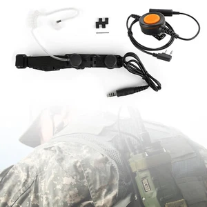 For PX-777 LT-2288 UV-5RA 6-Pin U94 PTT Z-Tactical Throat Mic Adjustable Headset - Zdjęcie 1 z 15