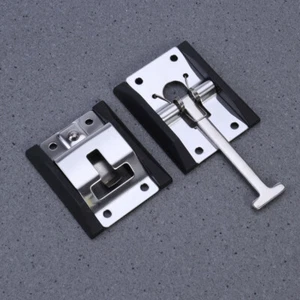 Soporte de tope de puerta de remolque cerrado de trabajo para caballos cámper autocaravana T de metal - Imagen 1 de 12