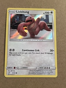 2019 Pokemon - DETECTIVE PIKACHU - LICKITUNG HOLO - 16/18 - Picture 1 of 2