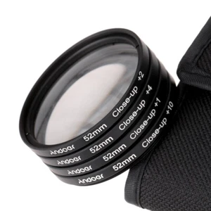 Andoer 52mm Macro Close-Up Filter Set +1 +2 +4 +10 for Nikon DSLRs Camera J4R7 - Picture 1 of 12