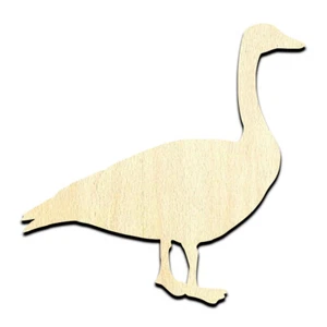 Goose Unfinished Wood Shape Craft Supply - Picture 1 of 1