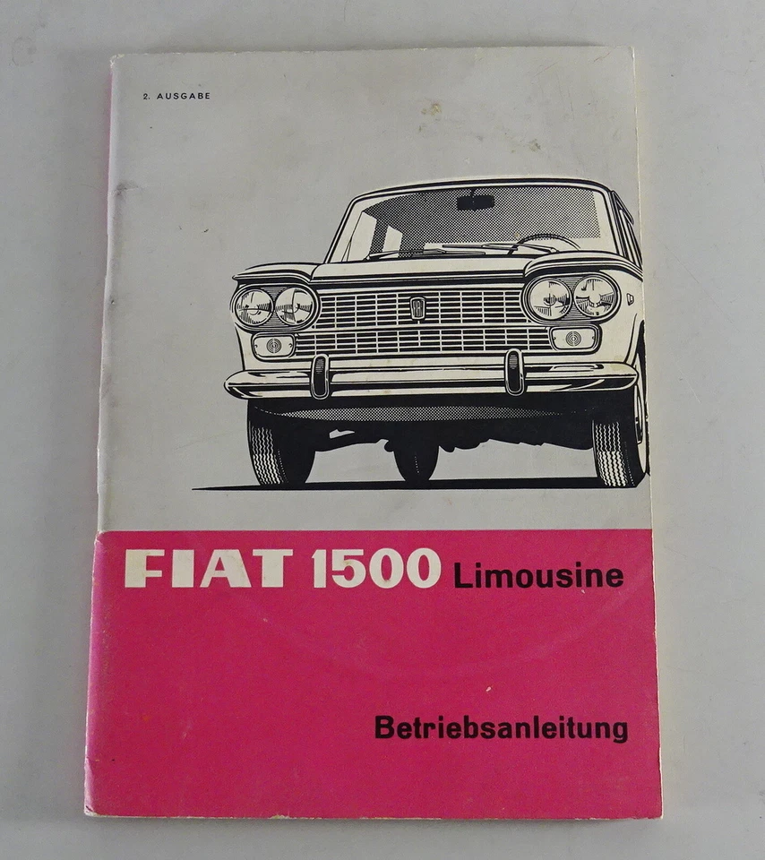 Manuale Di Istruzioni Fiat 1500 Berlina Edizione 05/1965 Foto 1 de 1