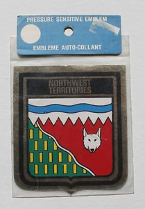 Northwest Territories Pressure Sensitive Emblem - in original package c 1980 - Picture 1 of 3