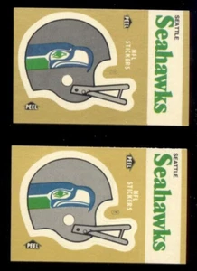Juego de pegatinas para casco Fleer Action Seattle Seahawks 1982 ambas variaciones - Imagen 1 de 1