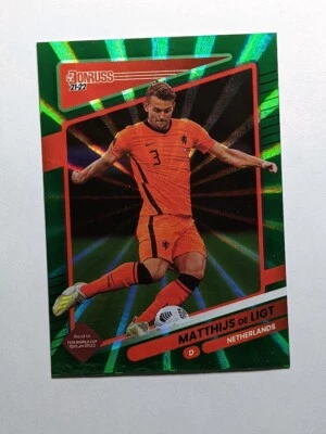2021-22 Donruss Soccer #97 Matthijs de Ligt Green Laser - Image 1 of 2