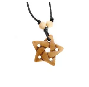 Collier pendentif pentagramme tribal Artisanat fait main A2 9559 - Imagen 1 de 1
