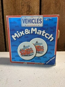 Ravensburger Mix & Match Vehicles Memory Game NOT COMPLETE 071821 - Imagen 1 de 5