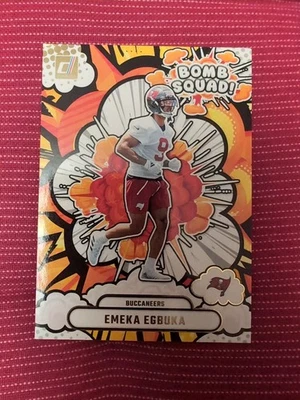2025 Panini Donruss Emeka Egbuka #BS-EEA Bomb Squad (RC) дебютант Buccaneers  - Изображение 1 из 2