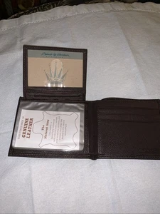 Men’s Vintage Brand New Prince Gardener Brown Leather Wallet - Picture 1 of 6