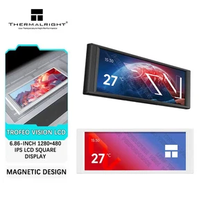 LCD 6.86-inch full-color display USB smart case secondary screen 1280*480 resolu - Picture 1 of 9