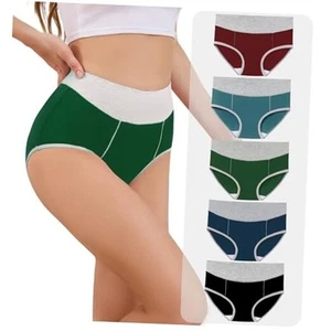 Womens Cotton Underwear, High Waisted Briefs Panties Plus & Regular Size, - Picture 1 of 6