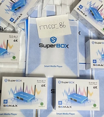 SuperBox S6 Max Android TV Box + Gift bag - Certified Seller - Free USA Shipping - Image 1 of 4