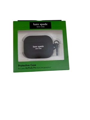 Kate Spade New York Black Protective Case For AirPods Pro (1st And 2nd Gen),NIB  - Image 1 of 4