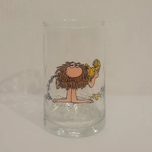 Arby's B.C. 1981 vintage Ice Age Grog Glass Caveman Johnny Hart Collector Series - Imagen 1 de 5