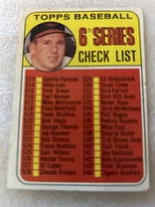 1969 Topps #504 6th Series Check List: 513-588 - Picture 1 of 2