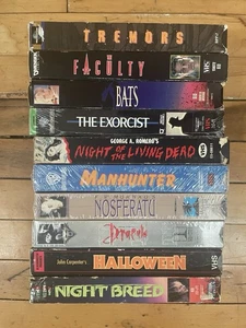 Horror VHS Lot einige versiegelt Kult Slasher Halloween Exorzist Dracula Nightbreed - Bild 1 von 3