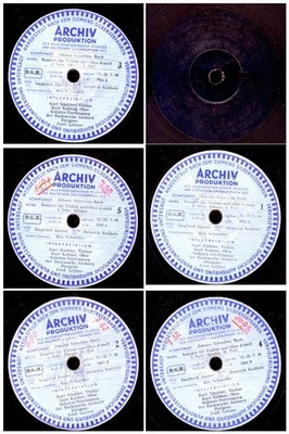 3x SOLISTENVEREINIGUNG DER BACHWOCHE ANSBACH  Schellackplatten Archiv-Prod.GS204 - Bild 1 von 4