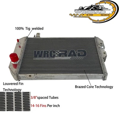 Radiador de aluminio CU256 para 1987-1993 1992 91 Volkswagen Fox GL sedán/carro nuevo Foto 1 de 4