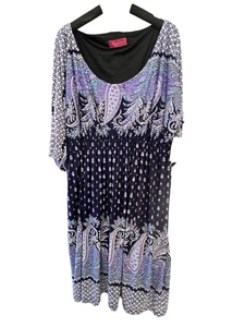 Melissa Masse Made to Measure  half sleeve dress - 3X - Picture 1 of 9