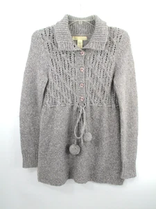 ANTHROPOLOGIE KAISELY Pullover Strickpullover Damen mittelgrau Alpaka Wollmischung - Bild 1 von 13