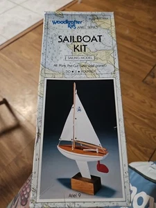 1981 Woodkrafter Kits Ariel Series Sailboat Kit Ariel 9 Open Box - Picture 1 of 2