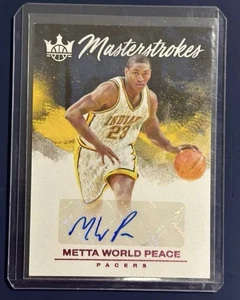 2023-24 Panini Court Kings Metta World Peace Autograph Pacers /8 - Picture 1 of 2